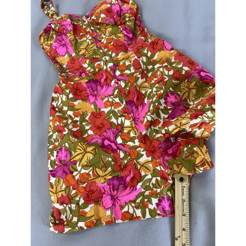 VTG Kahala Hawaii Hawaiian Romper Playsuit BATHING‎ SUIT Floral Y2K USA